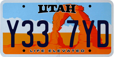 UT license plate Y337YD