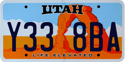 UT license plate Y338BA