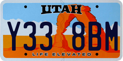 UT license plate Y338BM