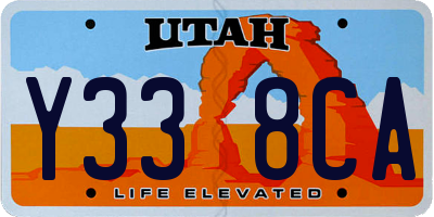 UT license plate Y338CA