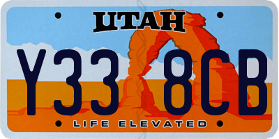 UT license plate Y338CB