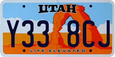 UT license plate Y338CJ