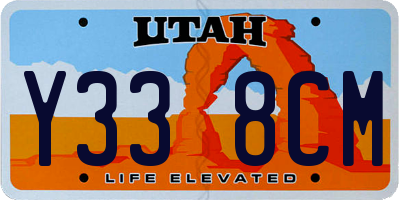 UT license plate Y338CM
