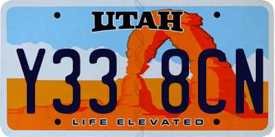 UT license plate Y338CN