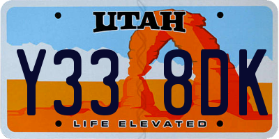 UT license plate Y338DK