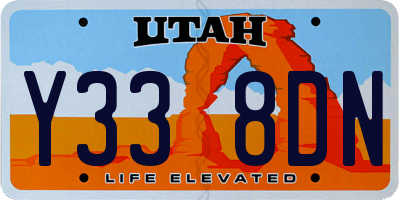 UT license plate Y338DN
