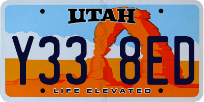 UT license plate Y338ED