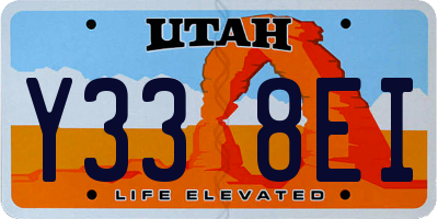 UT license plate Y338EI