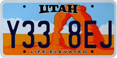 UT license plate Y338EJ