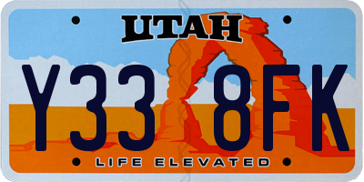 UT license plate Y338FK