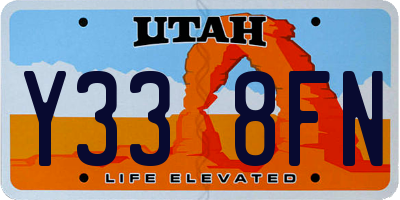 UT license plate Y338FN