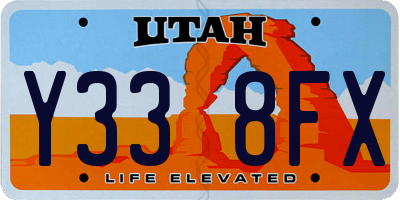 UT license plate Y338FX
