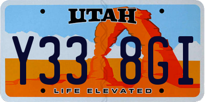 UT license plate Y338GI