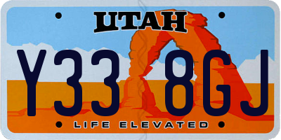 UT license plate Y338GJ
