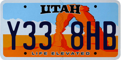 UT license plate Y338HB