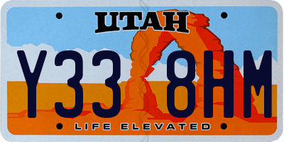 UT license plate Y338HM