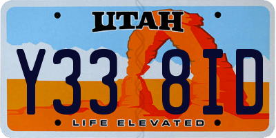 UT license plate Y338ID