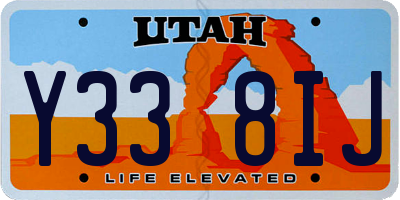 UT license plate Y338IJ