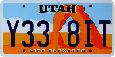 UT license plate Y338IT