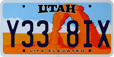 UT license plate Y338IX