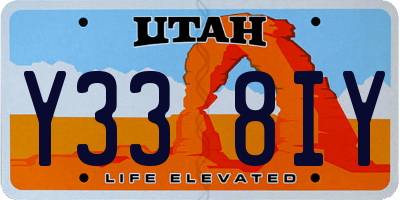 UT license plate Y338IY