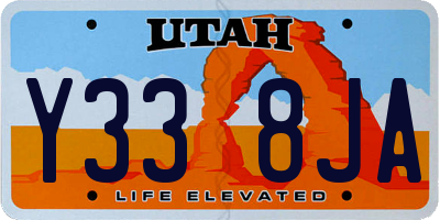 UT license plate Y338JA