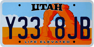 UT license plate Y338JB
