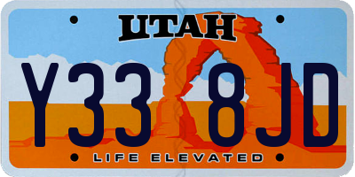 UT license plate Y338JD