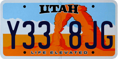 UT license plate Y338JG