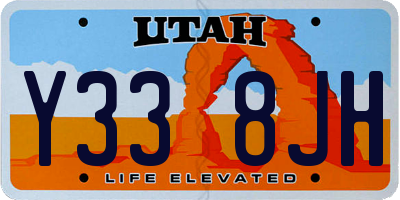 UT license plate Y338JH