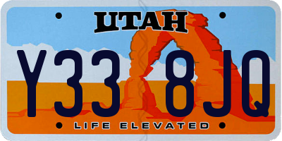 UT license plate Y338JQ