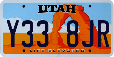 UT license plate Y338JR