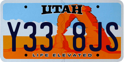 UT license plate Y338JS