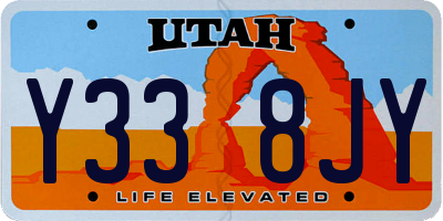 UT license plate Y338JY