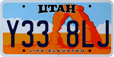 UT license plate Y338LJ