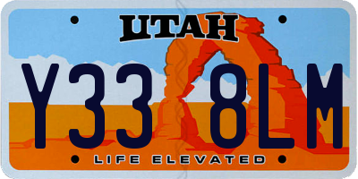 UT license plate Y338LM