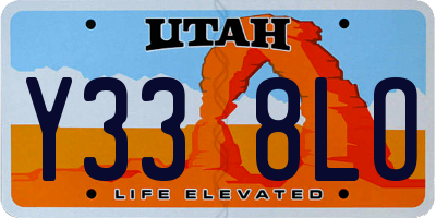 UT license plate Y338LO