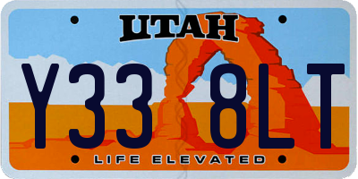 UT license plate Y338LT