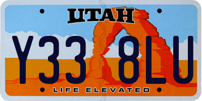 UT license plate Y338LU