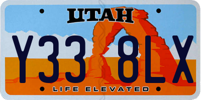 UT license plate Y338LX