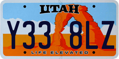 UT license plate Y338LZ
