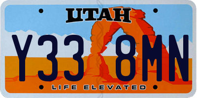 UT license plate Y338MN