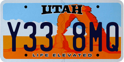 UT license plate Y338MQ