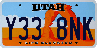 UT license plate Y338NK