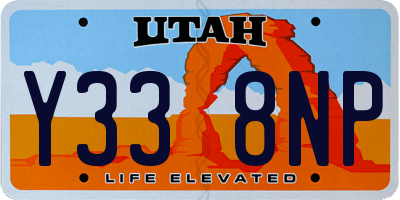 UT license plate Y338NP