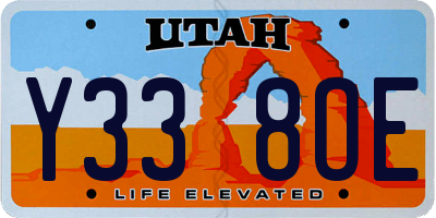 UT license plate Y338OE