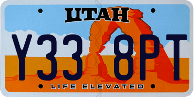 UT license plate Y338PT