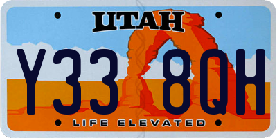 UT license plate Y338QH