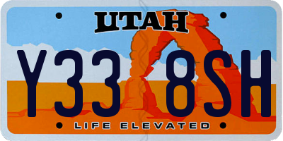 UT license plate Y338SH