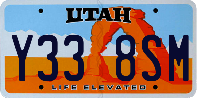 UT license plate Y338SM
